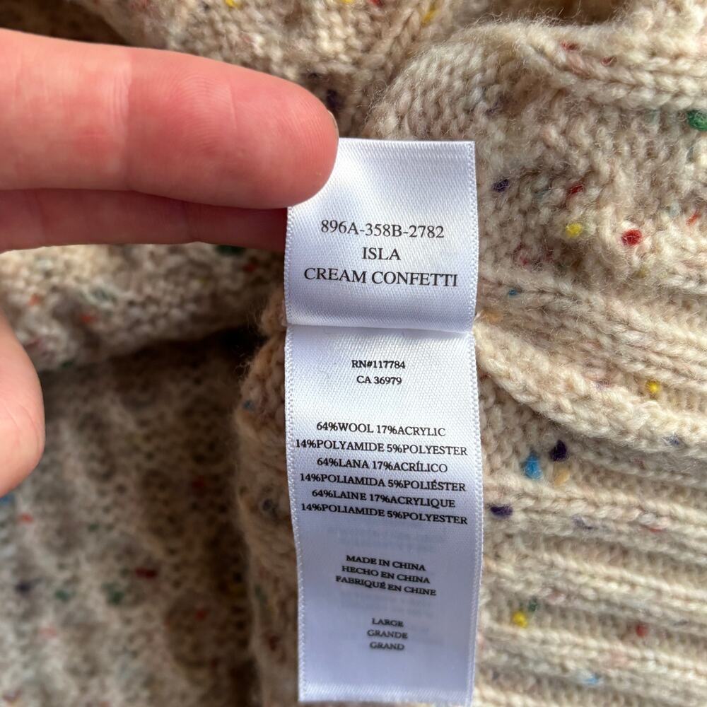 Rails Isla Cardigan Cream Confetti Large - Picture 7 of 10